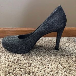 Gray Sparkle Heels
